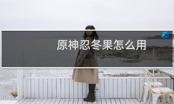 原神忍冬果怎么用