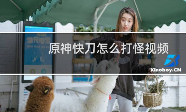 原神快刀怎么打怪视频