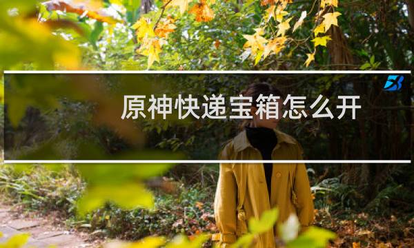 原神快递宝箱怎么开