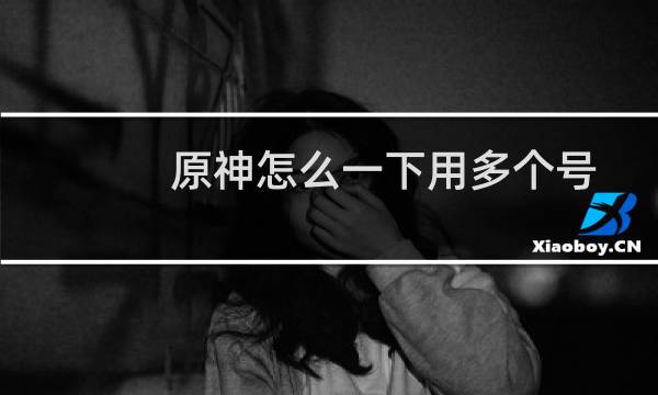原神怎么一下用多个号