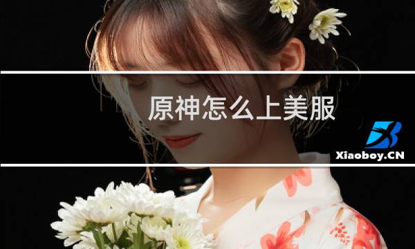原神怎么上美服