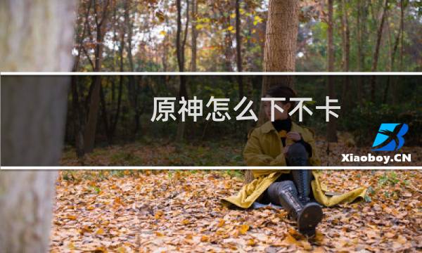 原神怎么下不卡