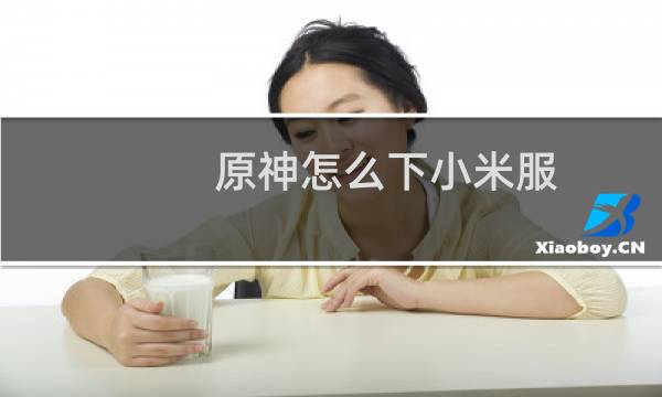 原神怎么下小米服