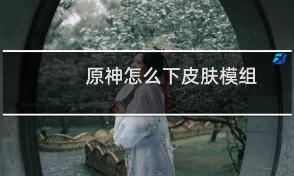 原神怎么下皮肤模组