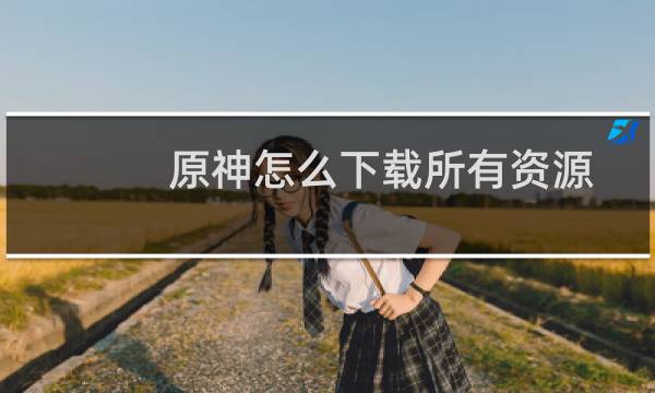 原神怎么下载所有资源