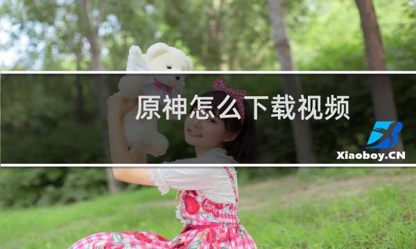 原神怎么下载视频