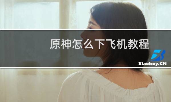 原神怎么下飞机教程