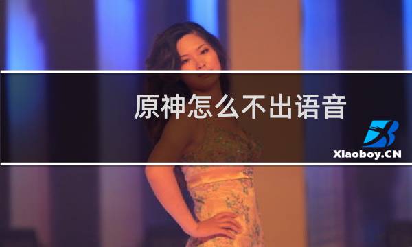 原神怎么不出语音