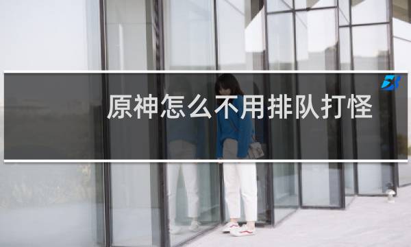 原神怎么不用排队打怪