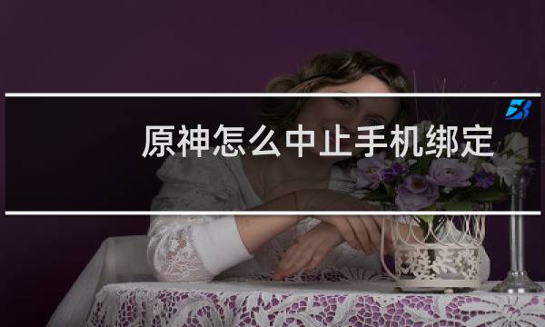 原神怎么中止手机绑定