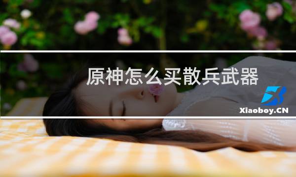 原神怎么买散兵武器