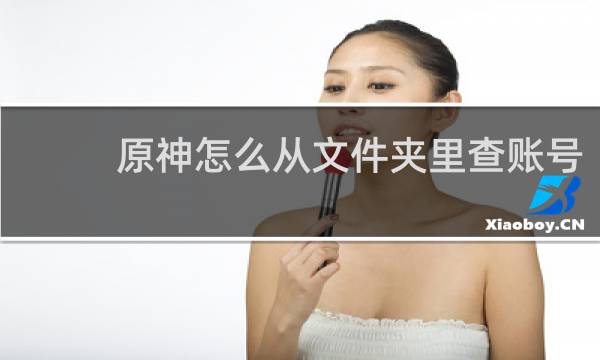 原神怎么从文件夹里查账号