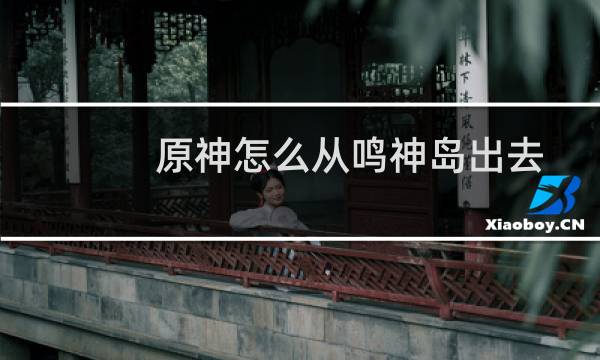 原神怎么从鸣神岛出去