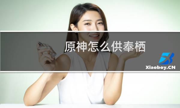 原神怎么供奉栖