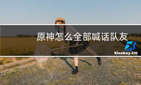 原神怎么全部喊话队友