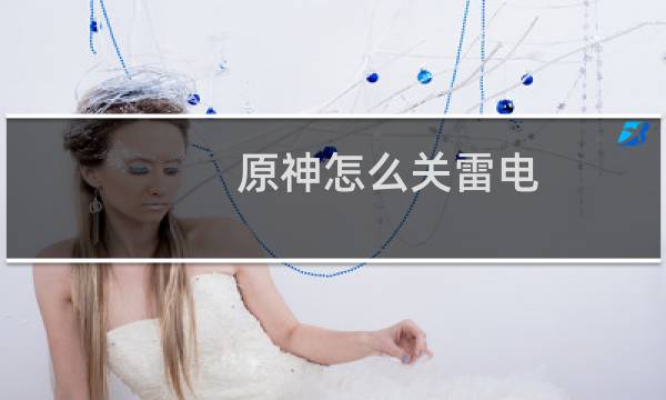 原神怎么关雷电