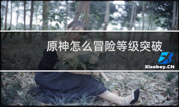 原神怎么冒险等级突破