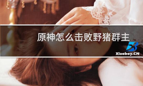 原神怎么击败野猪群主