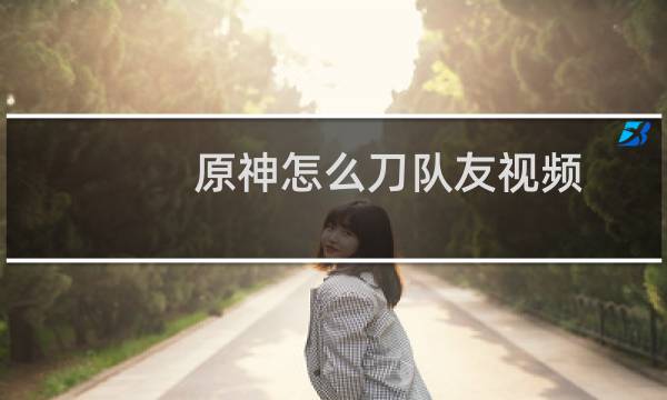 原神怎么刀队友视频