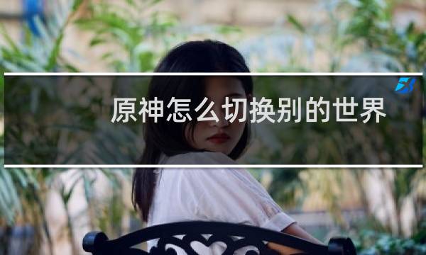 原神怎么切换别的世界