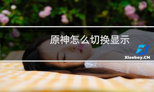 原神怎么切换显示