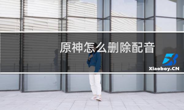 原神怎么删除配音