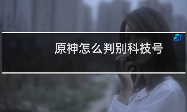 原神怎么判别科技号