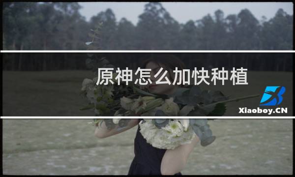 原神怎么加快种植