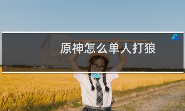 原神怎么单人打狼