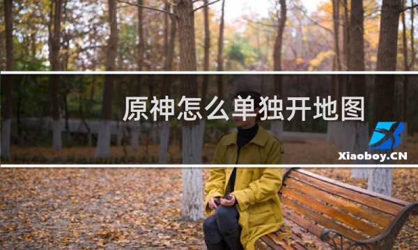 原神怎么单独开地图