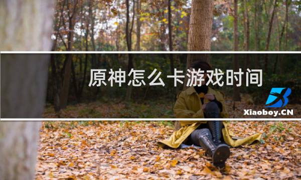 原神怎么卡游戏时间