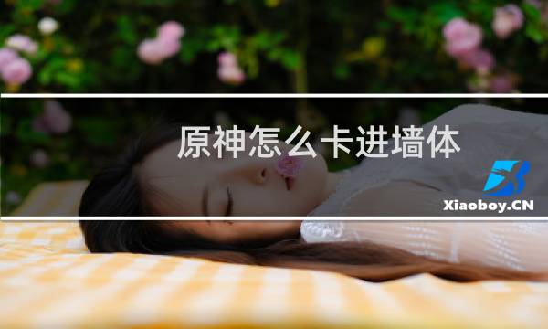 原神怎么卡进墙体