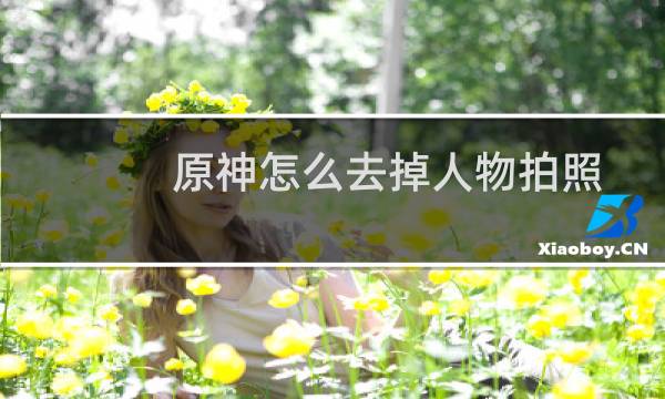 原神怎么去掉人物拍照