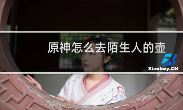 原神怎么去陌生人的壶