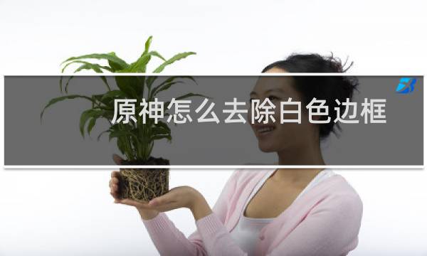 原神怎么去除白色边框