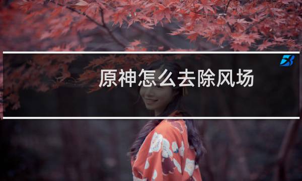 原神怎么去除风场