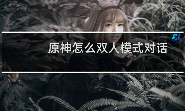 原神怎么双人模式对话