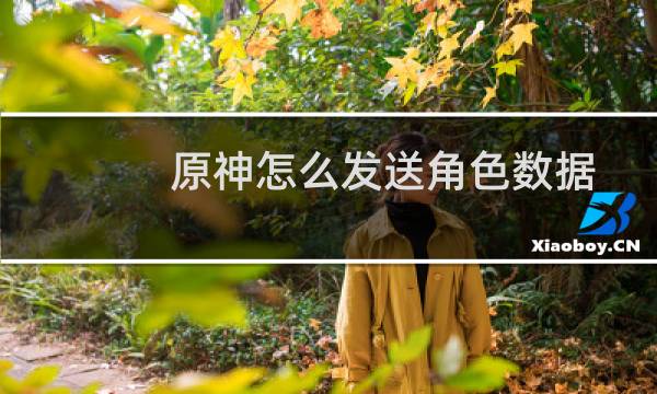 原神怎么发送角色数据