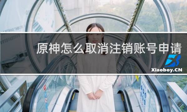 原神怎么取消注销账号申请