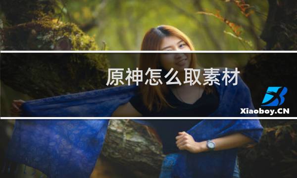 原神怎么取素材
