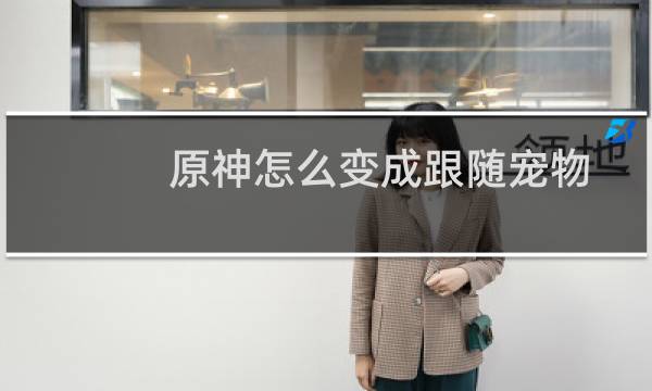 原神怎么变成跟随宠物