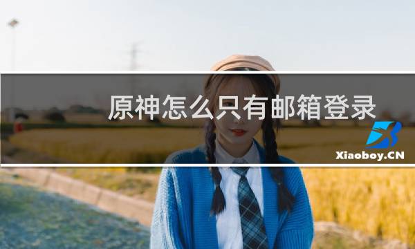 原神怎么只有邮箱登录