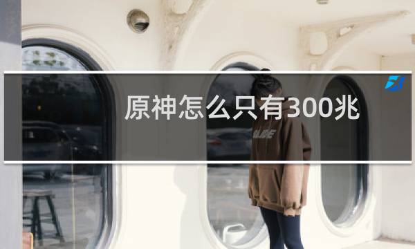 原神怎么只有300兆