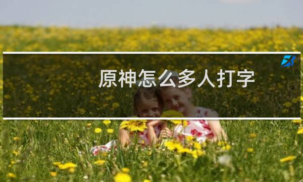 原神怎么多人打字