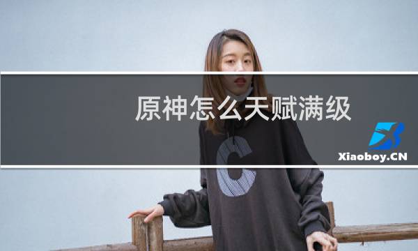 原神怎么天赋满级