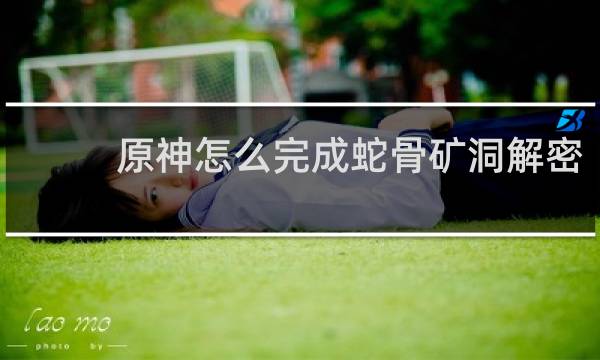 原神怎么完成蛇骨矿洞解密