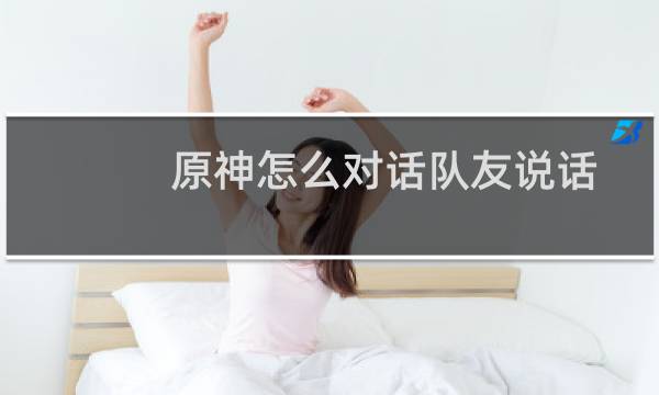 原神怎么对话队友说话