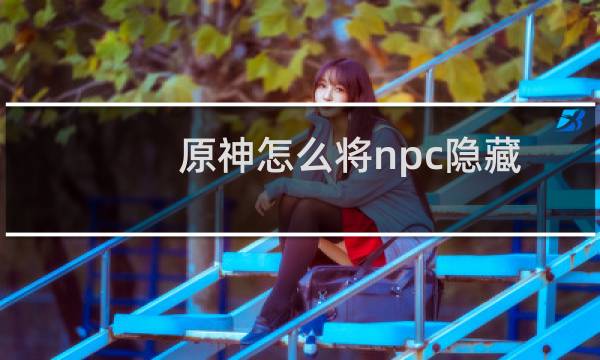 原神怎么将npc隐藏