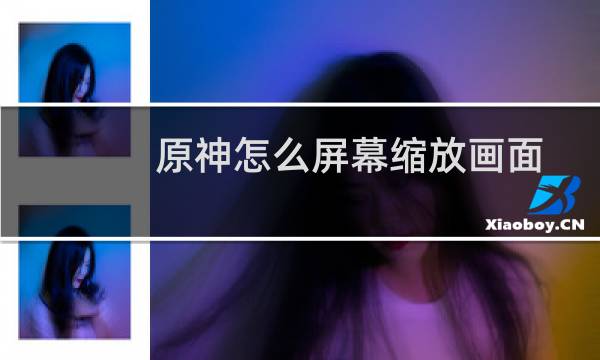 原神怎么屏幕缩放画面