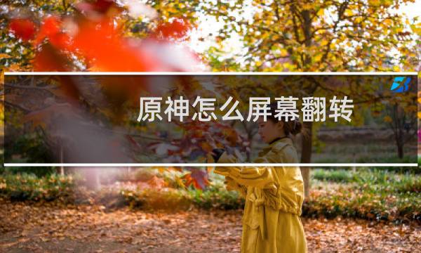 原神怎么屏幕翻转